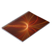 Tanzen mit moderner Abstrakter Fraktal Kunst Notizblock (Linke Seite)