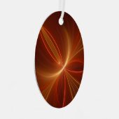 Tanzen mit moderner Abstrakter Fraktal Kunst Ornament Aus Metall (Vorderseite Rechts)