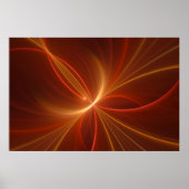 Tanzen mit moderner Abstrakter Fraktal Kunst Poster (Vorne)
