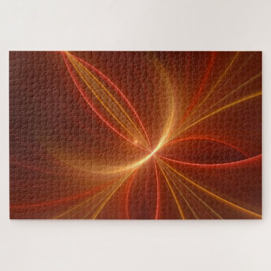 Tanzen mit moderner Abstrakter Fraktal Kunst Puzzle (Horizontal)