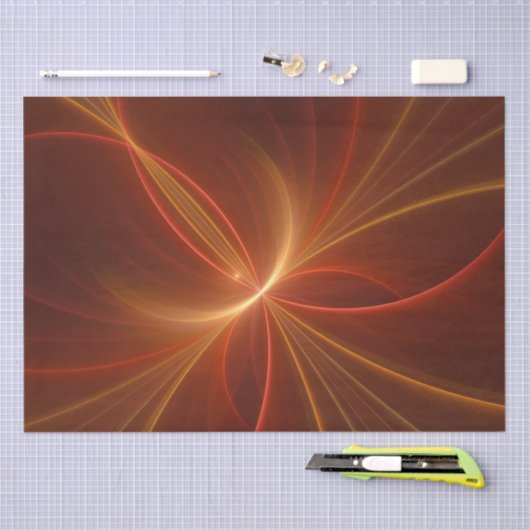 Tanzen mit moderner Abstrakter Fraktal Kunst Seidenpapier (Handwerk)