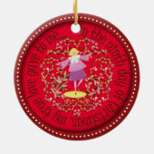 Tanzen mit neun Damen Keramikornament (Hinten)