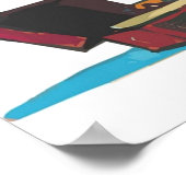 Tanzen mit Vinyl Phonograph Niedlich Hobbes Artwor Poster (Ecke)