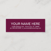 TANZEN (Mod-Quadrate) Mini Visitenkarte (Rückseite)