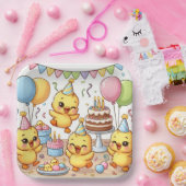 Tanzen Niedlich Ducklings Party Plate Pappteller (Party)