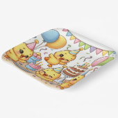 Tanzen Niedlich Ducklings Party Plate Pappteller (Gewinkelt)