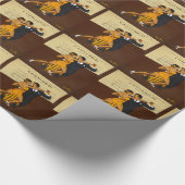 Tanzen-Paar-Tango-Tanzen Geschenkpapier (Ecke)