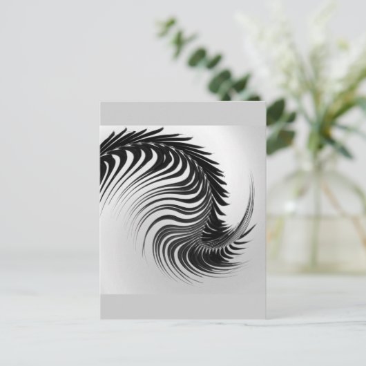 Tanzen-Palmblatt-Postkarte Postkarte (Stehend Vorderseite)