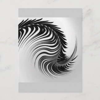 Tanzen-Palmblatt-Postkarte Postkarte