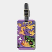 Tanzen Pangolins Gepäckanhänger (Vorderseite vertikal)