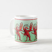 Tanzen-Panzerkrebs-WeihnachtsTasse Kaffeetasse (Vorderseite Links)