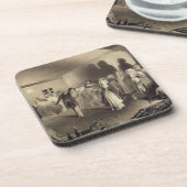 Tanzen-Party bei Kagha-Choura, Dagestan, Platte 55 Getränkeuntersetzer (Linke Seite)