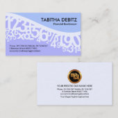 Tanzen Pastelzahlenwelle Visitenkarte (Vorne/Hinten)