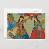 Tanzen Persermädchen Postkarte (Vorne/Hinten)