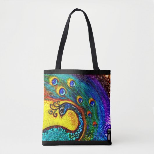 Tanzen-Pfau Tasche (Vorderseite)