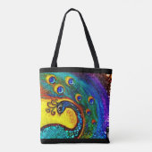 Tanzen-Pfau Tasche (Rückseite)