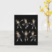 Tanzen Pilgrim Erntedank Day Boys Girls Kind Karte (Gelbe Blume)