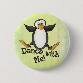 Tanzen-Pinguin Button