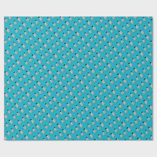 Tanzen-Pinguin-Packpapier 2 Geschenkpapier (Flach)
