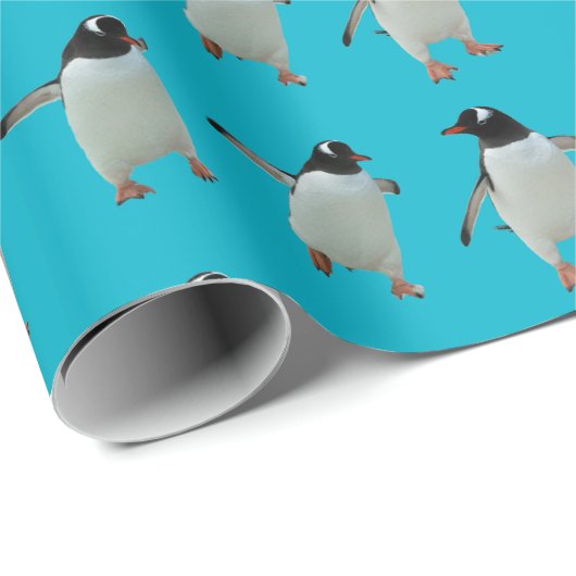 Tanzen-Pinguin-Packpapier Geschenkpapier (Rolleneckpunkt)