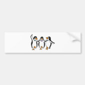 Tanzen-Pinguine Autoaufkleber (Vorne)