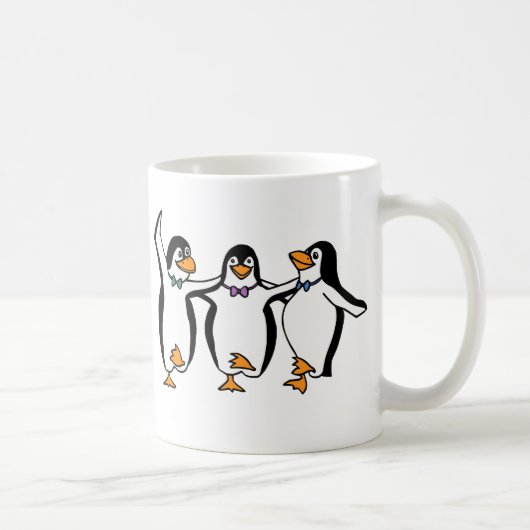 Tanzen-Pinguine Kaffeetasse (Rechts)
