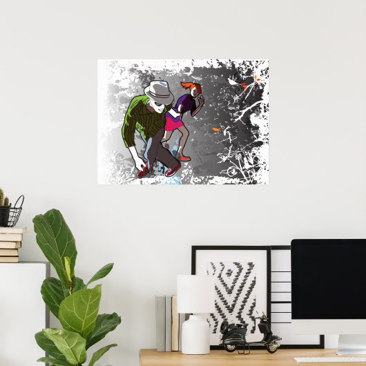 Tanzen Poster (Heimbüro)