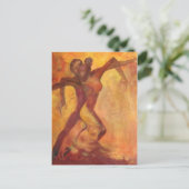 Tanzen Postkarte (Stehend Vorderseite)