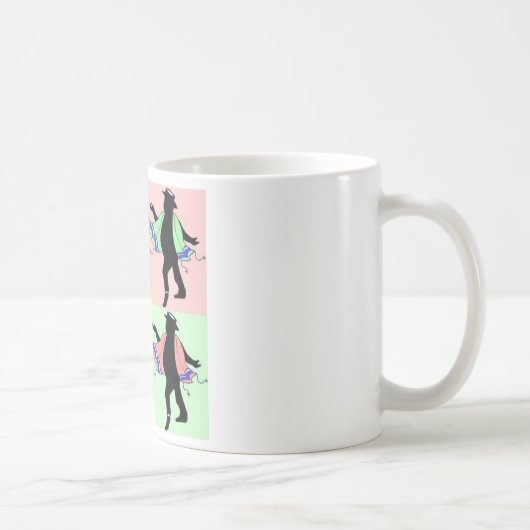 Tanzen-Rabbiner-Art Kaffeetasse (Rechts)