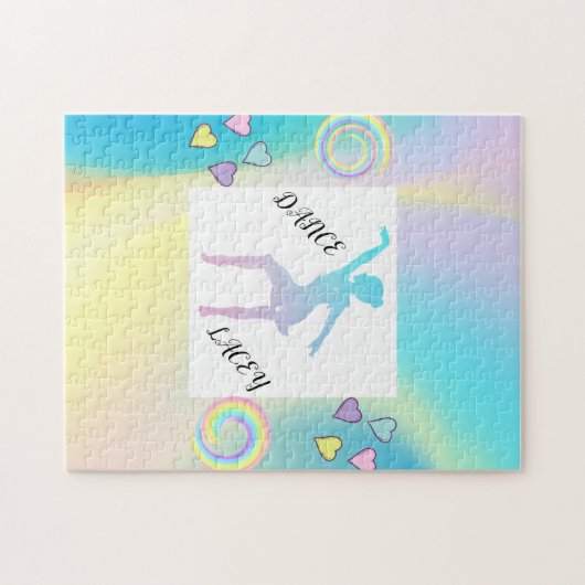 TANZEN RAINBOW PUZZLE MIT INDIVIDUELLE NAME! (Horizontal)