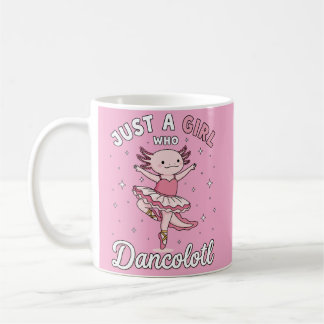 Tanzen rosa Axolotl im Ballett Tutu Kaffeetasse