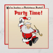 Tanzen-Sankt-Weihnachten laden ein Einladung (Vorne/Hinten)