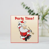 Tanzen-Sankt-Weihnachten laden ein Einladung (Stehend Vorderseite)