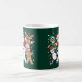 Tanzen Santa Elf und Freunde Kaffeetasse (Mittel)