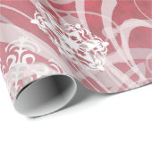 Tanzen-Schneeflocke-Rot-Feiertag Geschenkpapier (Rolleneckpunkt)