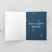 Tanzen-Schneemann-Feiertag greetingcard Feiertagskarte (Innenseite)