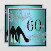 Tanzen-Schuhe - fabelhafte 50. Einladung (Vorne/Hinten)