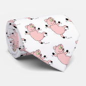 Tanzen-Schwein-Krawatte Krawatte (Gerollt)