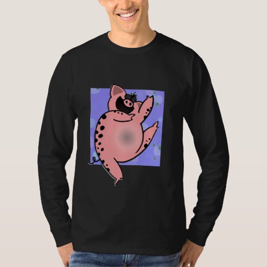 Tanzen-Schwein T-Shirt (Vorderseite)