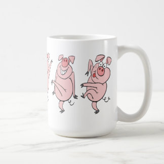 Tanzen-Schweine Kaffeetasse