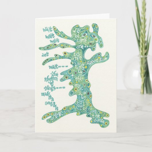 Tanzen seiend Notecard Karte (Vorderseite)