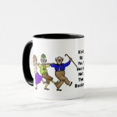 Tanzen Senior Citizens Funny Mug Tasse (Vorderseite Links)