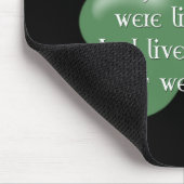 Tanzen Sie, als ob:: Irisches Sprichwort (weißer Mousepad (Ecke)