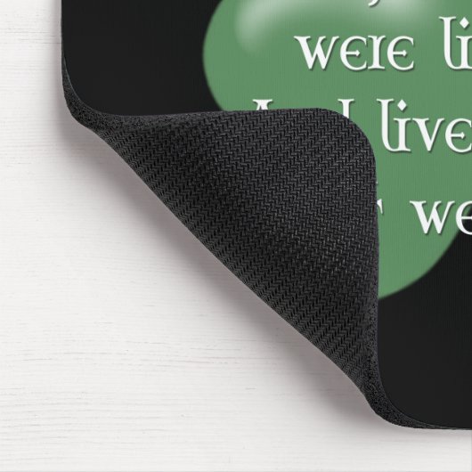 Tanzen Sie, als ob:: Irisches Sprichwort (weißer Mousepad (Ecke)