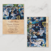 Tanzen Sie bei Moulin de la Galette Auguste Renoir Visitenkarte (Vorne/Hinten)