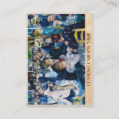 Tanzen Sie bei Moulin de la Galette Auguste Renoir Visitenkarte (Rückseite)