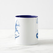 Tanzen Sie (Blau) Tasse 2-Sided (Zentrum)