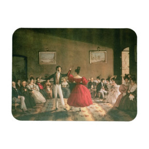 Tanzen Sie in einen Salon in Buenos Aires, c.1831 Magnet