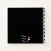 Tanzen Sie mit Ihrem Notizblock der Herzballerina- (Rückseite)