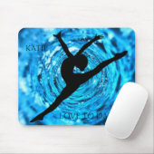 Tanzen Sie mit personalisiertem Namen ein Mauspad. Mousepad (Mit Mouse)
